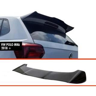 DPT V-2 spoiler (2017-2021, HB, hoogglans zwart) Volkswagen Polo 2017–