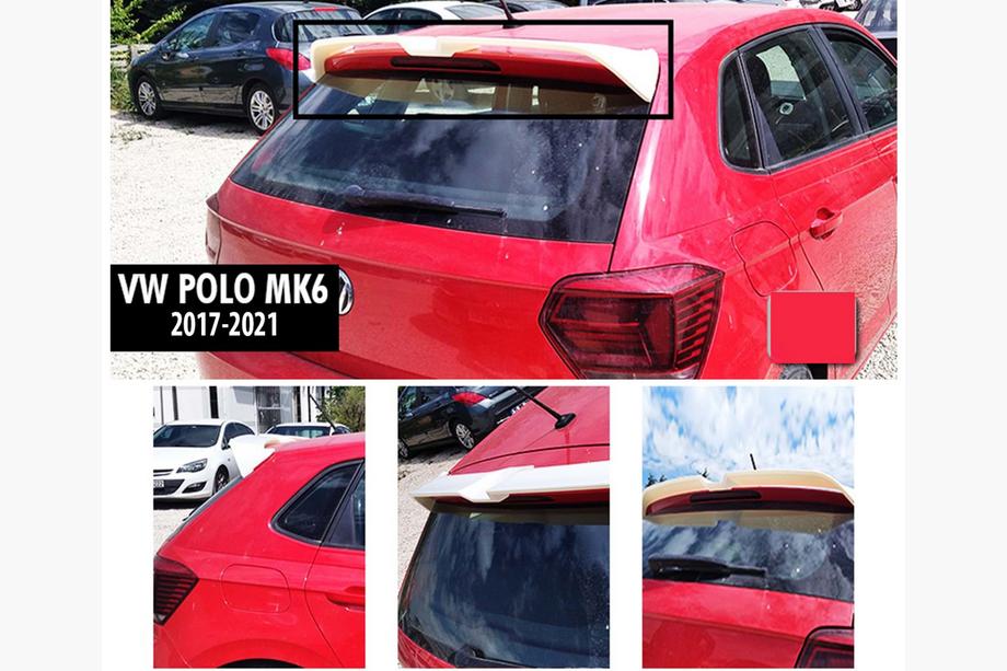 Volkswagen Polo 2017– Spoiler DPT V-4 (2017-2021, HB, glans zwart) Foto 1