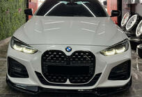 BMW 4-serie G22/23/26 2020– Voorlip spoiler DPT V-2 (voor G22/G23, hoogglans zwart) foto 3