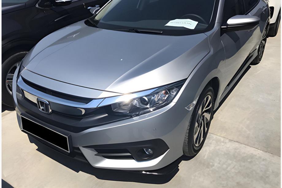 Honda Civic Sedan X 2016–2021 Voorste FLAP-extensions DPT (glans zwart) Image