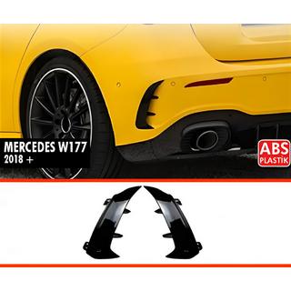 DPT achterspoiler afdekkappen (glans zwart) Mercedes A-Klasse W177 2018–