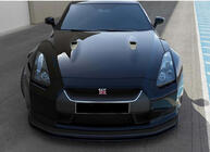 Nissan GT-R 2008–2025 DPT front bumper lip (hoogglans zwart) foto 3