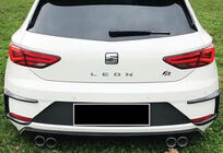 Seat Leon 2013–2020 Canards voor achterbumper DPT (2017-2020, 2 stuks, hoogglans zwart) foto 2