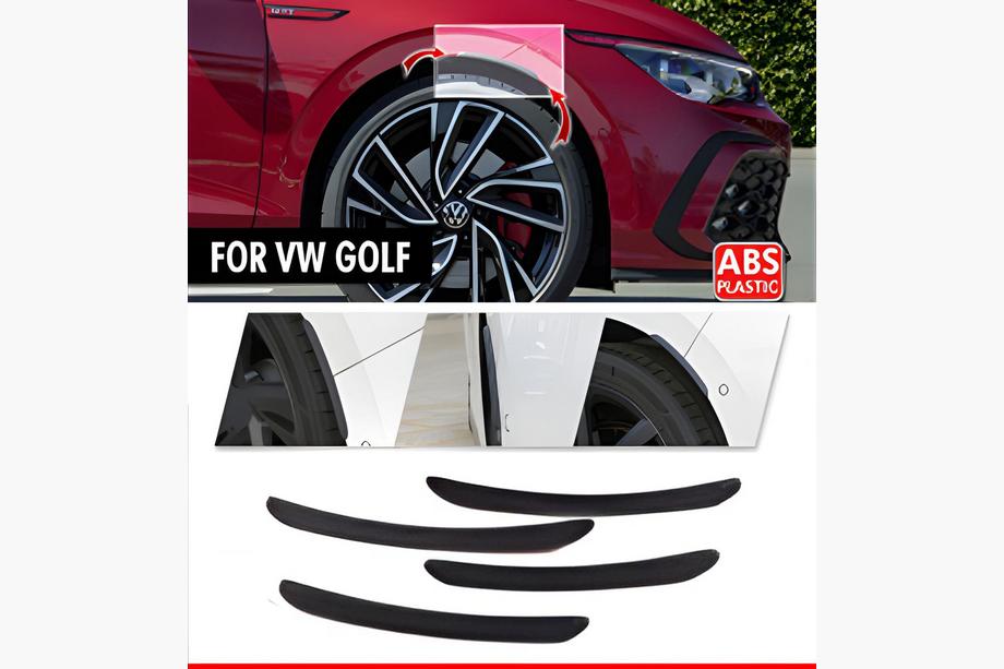 Volkswagen Golf 7/E-Golf 2012–2020 Wielkastlijsten DPT (4 stuks, zwart) Image