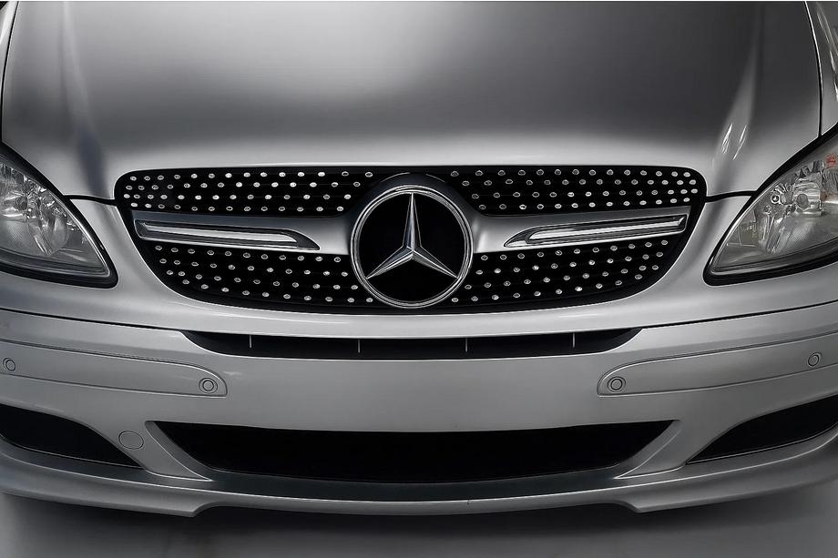 Mercedes Vito W639 2004–2014 Voorgrille Diamond Silver (2004-2010) Image