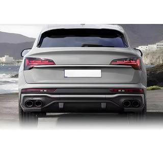 Achterdiffuser (2020-2024, met uitlaattips Black) Audi Q5 2017–2025 foto 2