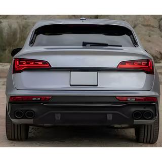 Achterdiffuser (2020-2024, met uitlaattips Black) Audi Q5 2017–2025 foto 3