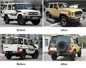 Toyota Land Cruiser 70 1984– Facelift-kit voor 2024 foto 3