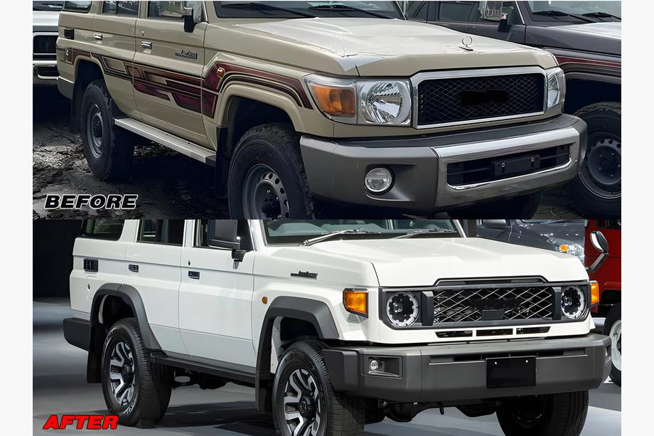 Toyota Land Cruiser 70 1984– Facelift-kit voor 2024 Image