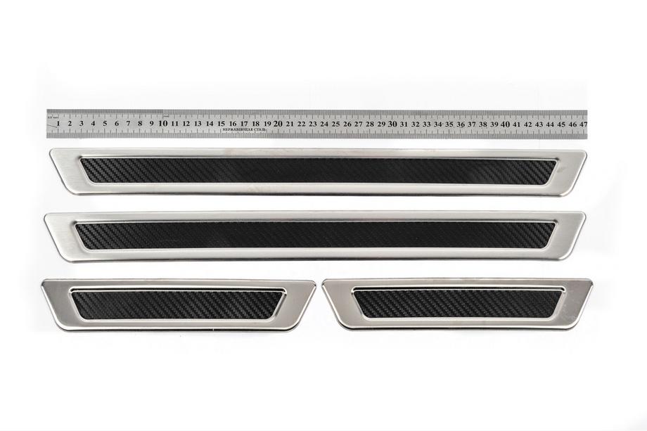 Universele instaplijsten Carbon (4 st., RVS) Image