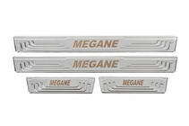 Renault Megane I 1996–2004 Dorpellijsten V-2 (4 stuks, RVS) foto 2