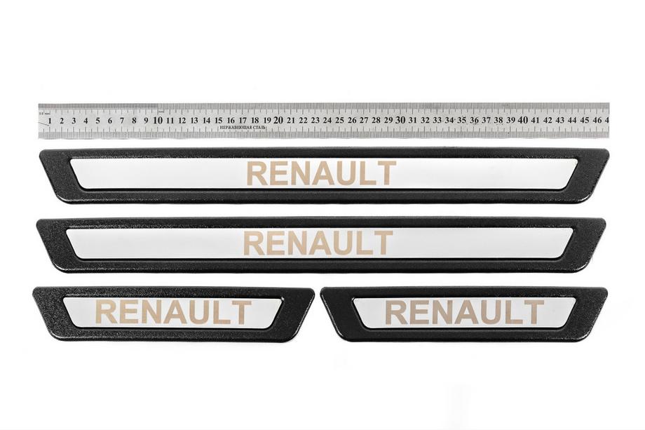 Renault Universele instaplijsten voor Renault V-3 (4 stuks, RVS) Foto 1