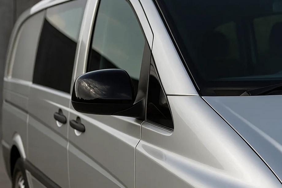 Mercedes Vito W639 2004–2014 Spiegelkappen zwart (2004-2010, RVS) Image