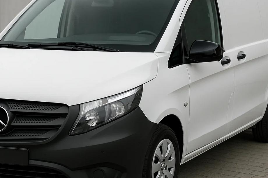 Mercedes Vito/V-klasse W447 2014– Spiegelkappen zwart (RVS) Image