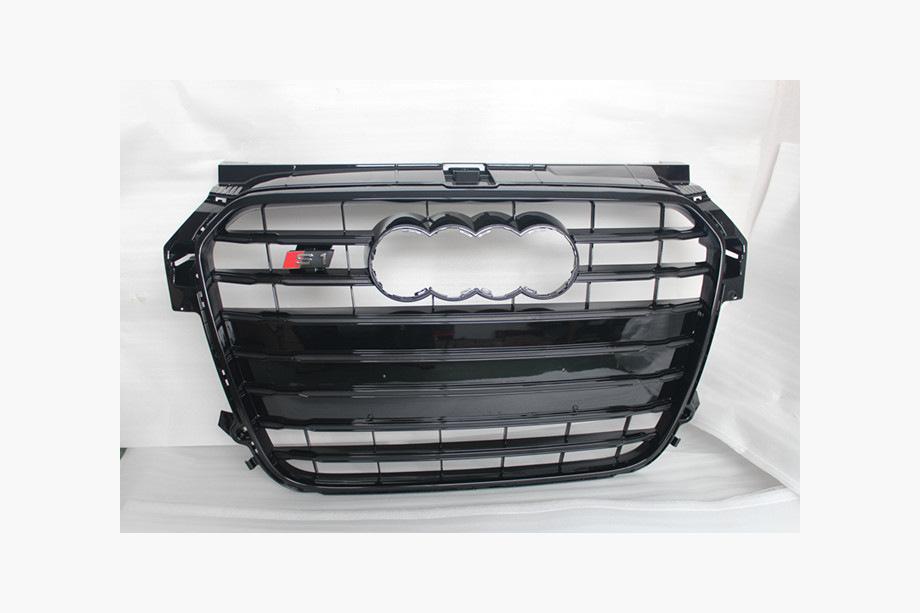 Audi A1 2010–2018 Voorgrille S-style V-2 (2010-2014, zwart met chroom) Image