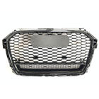 Audi A1 2010–2018 RS-stijl grille voorzijde (2010-2014, zwart met chroom) foto 1