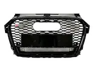 Audi A1 2010–2018 RS-stijl voorgrille met Quattro opschrift (2014-2018, zwart) foto 2