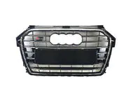 Audi A1 2010–2018 S-style voorgrille (2014-2018, zwart met chroom) foto 2