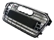 Audi A1 2010–2018 S-style voorgrille (2014-2018, zwart met chroom) foto 3
