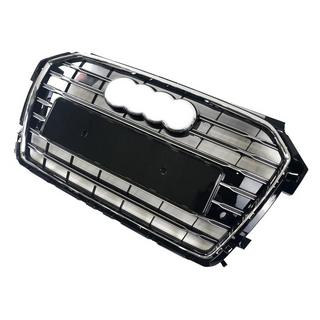 S-style voorgrille (2014-2018, zwart met chroom) foto 3