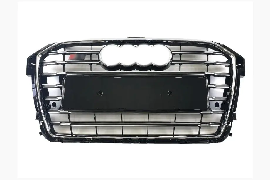 Audi A1 2010–2018 S-style voorgrille (2014-2018, zwart met chroom) Image