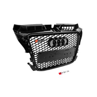 RS-style voorgrille (2008-2012, zwart met chroom) Audi A3 2003–2012 foto 3