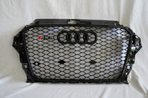 Audi A3 2012–2020 RS-stijl voorgrille (2012-2016, zwart) foto 2