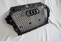 Audi A3 2012–2020 RS-stijl voorgrille (2012-2016, zwart) foto 3
