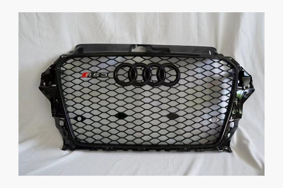 Audi A3 2012–2020 RS-stijl voorgrille (2012-2016, zwart) Image