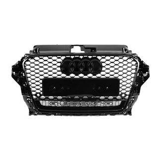 RS-stijl grille met Quattro-logo (2012-2016, zwart) foto 1