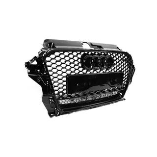 RS-stijl grille met Quattro-logo (2012-2016, zwart) foto 3