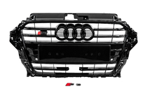 Audi A3 2012–2020 Voorgrille S-style (2012-2016, zwart) foto 1