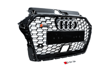 Audi A3 2012–2020 RS-style voorgrille (2016-2020, zwart/grijs) foto 3