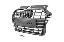 Audi A3 2012–2020 Voorgrille S-style (2016-2020, grijs met chroom) foto 2