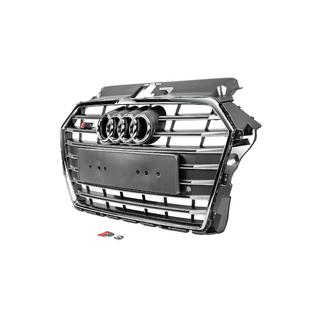 Voorgrille S-style (2016-2020, grijs met chroom) foto 2