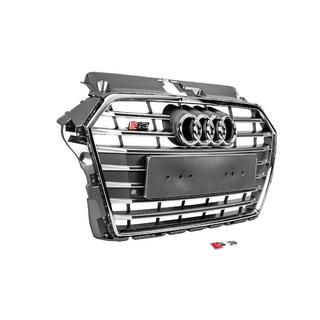 Voorgrille S-style (2016-2020, grijs met chroom) foto 3