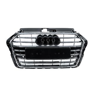 Voorgrille S-style (2016-2020, zwart met chroom) foto 1