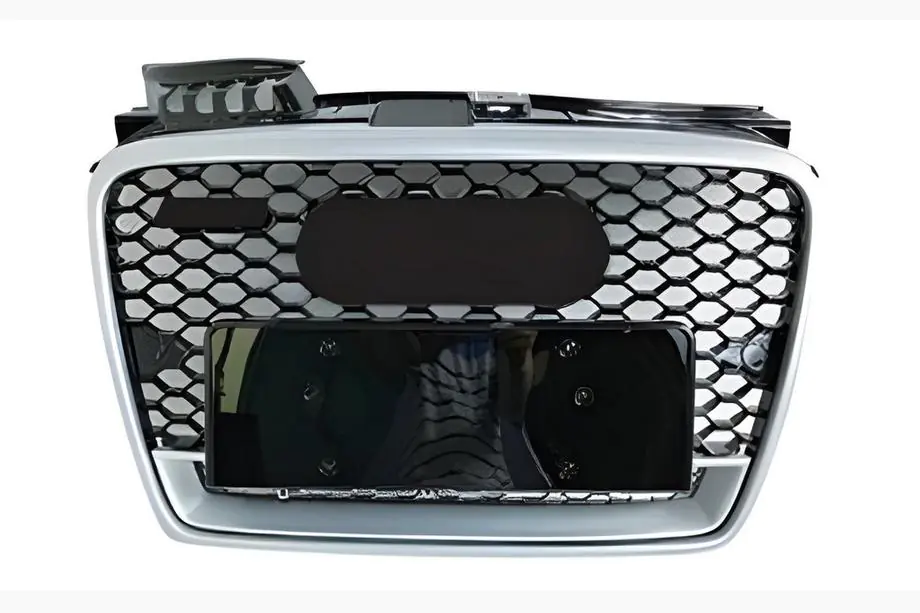 Audi A4 B7 2004–2008 Voorgrille RS-style V-1 (zwart met chroom) Image