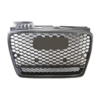 Voorgrille RS-style V-2 (zwart met chroom) Audi A4 B7 2004–2008
