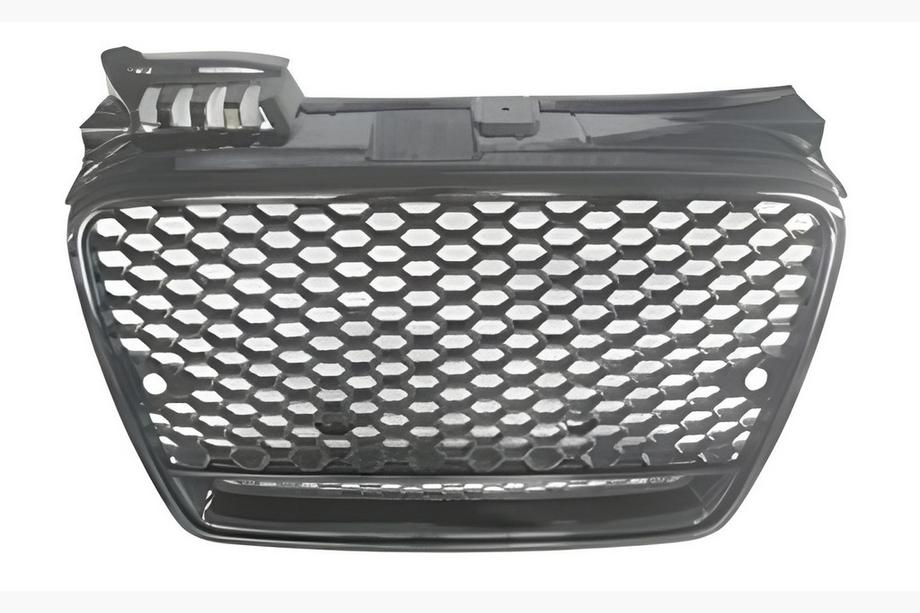 Audi A4 B7 2004–2008 Voorgrille RS-style V-2 (zonder logo, zwart met chroom) Image