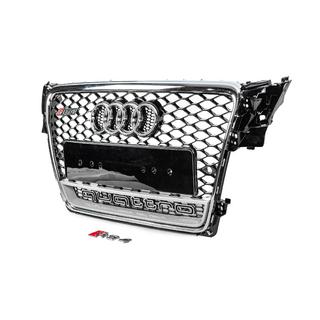 Voorgrille met Quattro-logo, RS-style (2007-2011, zwart) foto 2