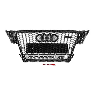Voorgrille met Quattro-logo, RS-style (2007-2011, zwart) foto 4