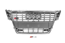 Audi A4 B8 2007–2015 RS-stijl voorgrille (2007-2011, grijs met chroom) foto 1