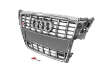 Audi A4 B8 2007–2015 RS-stijl voorgrille (2007-2011, grijs met chroom) foto 2