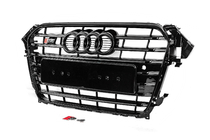 Audi A4 B8 2007–2015 Zwarte S-style grille voorzijde (2012-2015) foto 3
