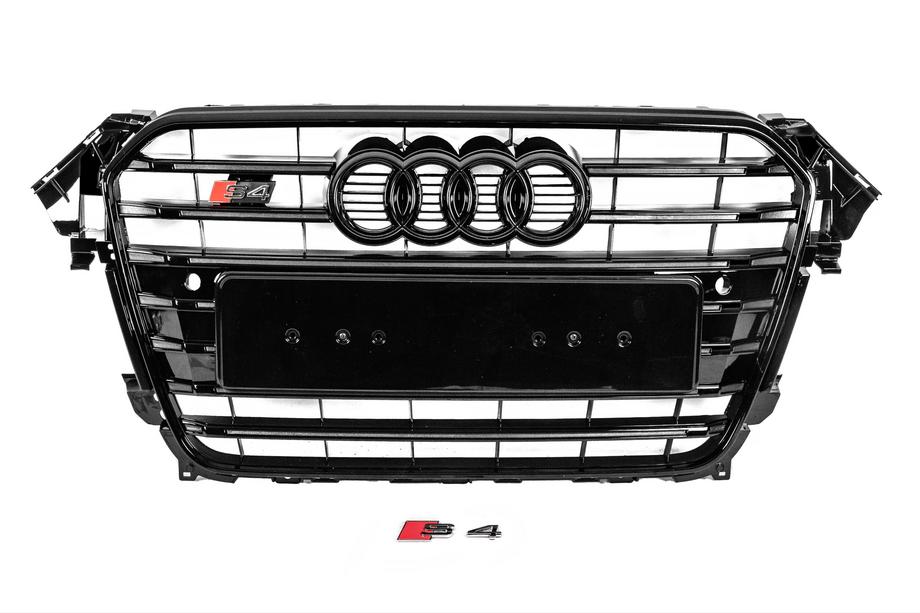 Audi A4 B8 2007–2015 Zwarte S-style grille voorzijde (2012-2015) Image