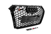 Audi A4 B9 2015–2024 Voorgrille in RS-stijl met Quattro-opschrift (2015-2019, zwart) foto 3