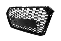 Audi A4 B9 2015–2024 Voorgrille RS-style Quattro (zonder logo, 2015-2019, zwart) foto 2
