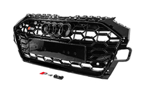 Audi A4 B9 2015–2024 S-style voorgrille (2019-2024, zwart) foto 2