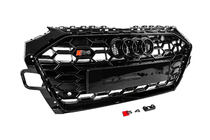 Audi A4 B9 2015–2024 S-style voorgrille (2019-2024, zwart) foto 3